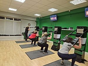 squat and press session